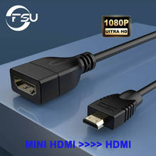 Mini HDMI compatible con 1080P 3D Mini HDMI, compatible con Cable HDMI macho a hembra para proyector HDTV, Adaptador convertidor de extensión 2024 - compra barato