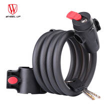 WHEEL UP 1.2m 1.8m Anti Theft Bike Steel Cable Lock Security Password Key Mountain MTB Bicycle Padlock Riding Cycling Equipment 2024 - buy cheap