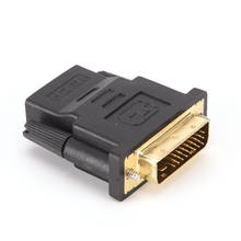 DVI-D 24 + 1 doble enlace macho a HDMI hembra adaptador convertidor conector para ordenador PS3 proyector TV Box 2024 - compra barato