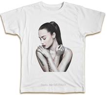 Camiseta de Demi Lovato para hombre y mujer, camisa con estampado de icono Pop de música, regalo de cumpleaños, camisetas de Hip-Hop 2024 - compra barato