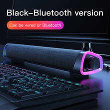 Barra de sonido envolvente 3D con Bluetooth 5,0, altavoz con cable para ordenador, Subwoofer estéreo para ordenador portátil, PC, cine, TV, Aux de 3,5mm 2024 - compra barato
