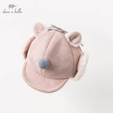 DB11825-gorro de invierno para bebé, gorra para niña, boutique rosa para niño 2024 - compra barato