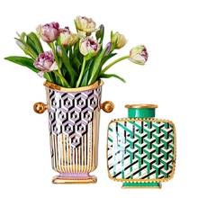 Nordic Luxury Green Ceramic Vases Decoration Home Modern Art Large Vase Room Decor Living Room Decoration Accessories Gift Ideas 2024 - buy cheap