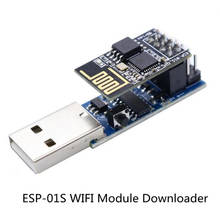 Módulo WIFI inalámbrico ESP8266 CH340C USB a Chip Serial ESP01/01S, descargador, depurador de enlace ESP 2024 - compra barato