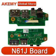 Ak original para asus n61j n61jv n61jq n61ja, placa de áudio usb, entrada usb, original 2024 - compre barato