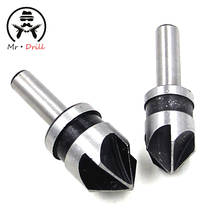 2pc 1/4'' round Shank 5 Flute Chamfer  Mixed Set Cutter 1/2'' 5/8'' Countersink Drill Bit Tool  Professional Tools Carpentry 2024 - buy cheap