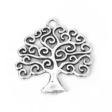 DoreenBeads Fashion Zinc Based Alloy Pendants Tree silver color Jewelry DIY Findings Charms , 2 PCs 2024 - buy cheap
