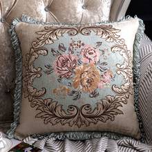 European Style Luxury Sofa Decorative Throw Pillows Vintage Home Decor Floral Embroidery Cushion Cover 2024 - buy cheap