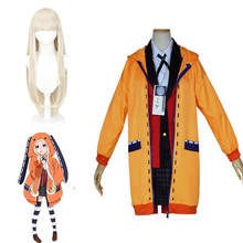 Disfraz de Kakegurui Yomotsuki Runa para mujer, disfraz de Anime, abrigo Jk, uniforme escolar, Sudadera con capucha, vestido de Halloween 2024 - compra barato