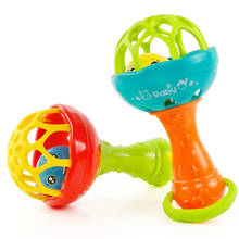 Baby Rattles Toy Intelligence Soft Plastic Hand Bell Rattle Bite Teether Funny Educational Mobiles Toys Birthday Gifts 2024 - buy cheap