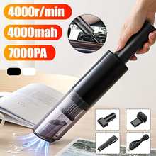 Portable Wireless Car Vacuum Cleaner Handheld Rechargeable  Vaccum Cleaner 7000PA 120W 4000mah Home/car dual-use With 3 Nozzles 2024 - buy cheap