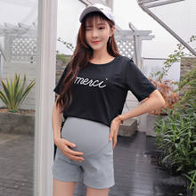 Новые шорты для беременных женщин штаны с высокой талией для беременных Одежда для беременных прямые брюки Одежда для беременных 2024 - купить недорого
