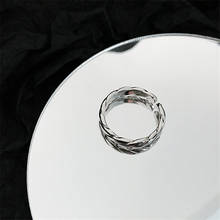 Диагональные модные женские кольца, открытые регулируемые обручальные кольца, Милые простые свадебные кольца, подарок на день Святого Валентина 2024 - купить недорого