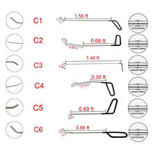 6Pcs C Style Rods Paintless Dent Repair Tools for Car Body Hail Damage Door Dent Removal 2024 - buy cheap