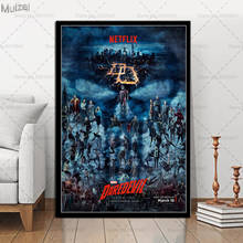 Daredevil pôster da série de tv quente, pintura em tela e impressões imagem de arte de parede para sala de estar decoração de casa 2024 - compre barato