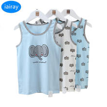Iairay-Camiseta sin mangas de algodón para niños, ropa interior de 2 a 12 años, 3 unids/set/conjunto 2024 - compra barato
