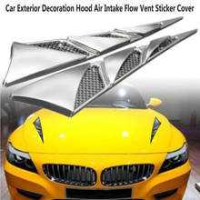 Carbon Car Hood Air Intake Flow Vent Fender Sticker Cover For Volvo S60 XC90 V40 V70 V50 V60 S40 S80 XC60 XC70 Nissan Qashqai 2024 - buy cheap