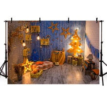 Mehofoto Christmas Tree Photography Backdrop Xmas Interior Room Background Children New Year Party Decoration Banner Photo Booth 2024 - buy cheap