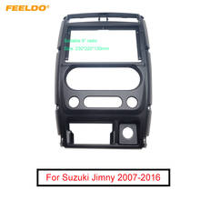 Автомобильная стереосистема FEELDO, 9 дюймов, рамка с большим экраном, адаптер для Suzuki JIMNY 2007-2016, 2Din, комплект для установки аудиопанели 2024 - купить недорого
