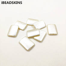 New arrival! 28x20mm 200pcs Imitation pearls Wrinkle effect Rectangle beads for Necklace,Earrings parts,hand Made Jewelry DIY 2024 - buy cheap