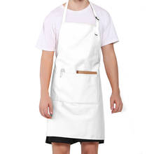 KEFEI-delantales de cocina para Chef, originales, personalizados, con cuello ajustable, 2 bolsillos, 10 colores 2024 - compra barato