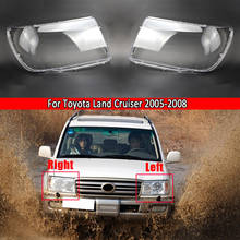 Car Headlight Lens Replacement Clear Lens Auto Shell Cover Transparent For Toyota Land Cruiser 2005 ~ 2008 Headlamp Cover 2024 - buy cheap