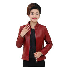 New Autumn Leather Jacket Women Slim Patchwork Plus Size 6xl Leather Coat Woman Punk Moto Bikers Jackets Casaco Feminino 2024 - buy cheap