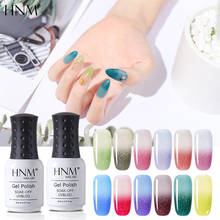 HNM 8ML Neon Color-Changing Gel Nail Polish Soak Off UV LED Nail Varnish Primer Semi Permanent Gel Polish Salon Manicure 2024 - buy cheap