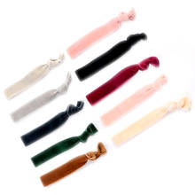 23 Colors 10 Yards Velvet Elastic Ribbon 30pcs Stretchy Velvet Elastic Hair Band Wholesale Ponytail Holder Knotted Tie Bracelet 2024 - buy cheap