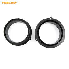 FEELDO 2pcs Car Rear Speaker Spacer Mats for Audi Q5 Rear Door Stereo Horn Refitting Rings Pad Mount Holder #HQ6018 2024 - buy cheap