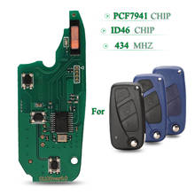 Bilchave 2/3 Buttons Remote Car Key Circuit Board 434Mhz ID46 PCF7941 Chip FOB For FIAT 500 Doblo Fiorino Grande Punto Evo Qubo 2024 - buy cheap