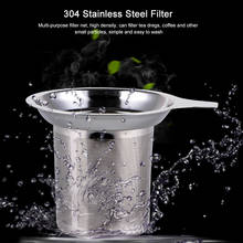 Reusable Stainless Steel Mesh Tea Infuser Tea Strainer Teapot Tea Leaf Spice Filter Drinkware Tea Mesh Metal Infuser for Kitchen 2024 - buy cheap