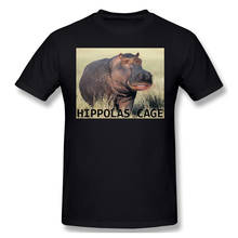 Nicolas Cage Funny 2021 New Arrival T-Shirt Hippolas Cage Crewneck Cotton for Men 2024 - buy cheap