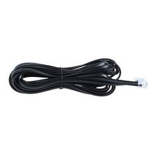 Extensión de teléfono 6P6C RJ11, Cable de módem de Fax, 5M de longitud, color negro 2024 - compra barato