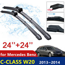 Para mercedes-benz c-class w204 2013 ~ 2014 limpador de pára-brisas da janela dianteira acessórios do carro adesivos lâmina de limpador de carro 2024 - compre barato