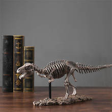 Estatua de resina Retro Para decoración del hogar, adorno de escritorio, Paleontología, estatuilla nórdica Vintage, Tiranosaurio Rex 2024 - compra barato