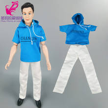 1 set clothese Suit = Shirt + Pants For Ken Doll / Clothes for barbie doll boy friend Ken doll clothes outwear 2024 - buy cheap