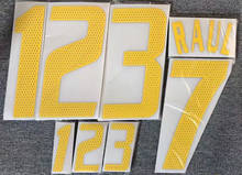 Pegatinas de transferencia por calor con estampado de fútbol, 2002-2004 #7, Raul Nameset 2024 - compra barato