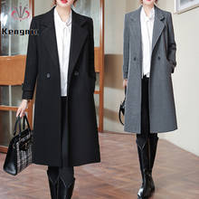 New Women Winter Jackets Wool&Blends Thick Ladies Basic Coats Loose Oversized 5XL Outerwear Brand Blazers Female Overcoat KE808 2024 - buy cheap
