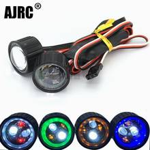 22mm Multifunction RC Car Headlight LED Lights with CH3 Controller Board for 1/10 Axial SCX10 90046 jkmax RC Rock Crawler 2024 - купить недорого
