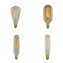 Vintage Edison Light Bulbs Dimmable E14 40W ST48 T45 Candelabra Incandescent Bulbs 2200K Yellow Squirrel Candle Lamp Bulbs 2024 - buy cheap