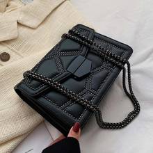 Rivet Square Crossbody Bag 2020 Fashion New High Quality PU Leather Women's Designer Handbag Lock Chain Shoulder Messenger Bag 2024 - buy cheap