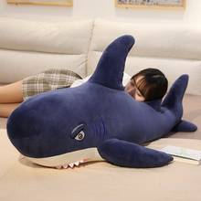50cm-110cm Shark Plush Toys Popular Sleeping Pillow Travel Companion Toy Soft Stuffed Animal Fish Doll Pillow Kids Birthday Gift 2024 - buy cheap