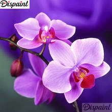 Dispaint 5D Diamond "Orchid scenery" Diamond Embroidery Full Round/ Square Diy Diamond Painting Cross Stitch Home Decor A27608 2024 - buy cheap