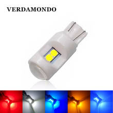 Bombillas LED T10 para Interior de coche, luces para matrícula de 6 SMD 194 DC12V, 168 W5W, 1 Uds. 2024 - compra barato