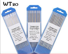 Cabezal de electrodo de tungsteno torizado, aguja/varilla de tungsteno para WT20, color rojo 1,0/1,6/2,0/2,4/3,0/3,2mm * 4,0mm, 10 unidades 2024 - compra barato