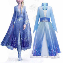 2021 New Dress For Girls Birthday Party Dress Up Princess Dress Snow Queen Dress Elsa Dress Children Cosplay Girls Vestidos 2024 - buy cheap