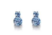 Monemel Blue Swarovski Crystal Earrings (White Gold Plated) Gift for Lovers Mother's day gift 2024 - buy cheap