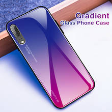 Luxury Gradient Color Tempered Glass Hard Case Cover For Huawei Honor 8X Mate 20 10 P20 Lite Pro Nova 3 3i 3E 2i P Smate Plus 2024 - buy cheap