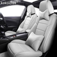 kokololee Custom Leather car seat covers For KIA Sportage Optima Cerato Forte Soul RIO K2 K3 K3S K4 K5 KX3 KX5 KX7 KX CROSS seat 2024 - buy cheap